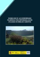 Portada de Durabilidad de las geomembranas poliméricas para impermeabilización utilizadas en embalses cubiertos. M-148