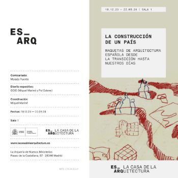 Portada de La construcción de un país. Maquetas de arquitectura española desde la transición hasta nuestros días
