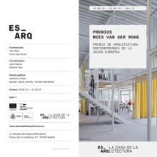 Portada de Premios Mies Van Der Rohe. Premio de arquitectura contemporánea de la Unión Europea [Folleto, díptico]