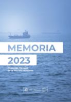 Portada de Memoria 2023. Dirección General de la Marina Mercante