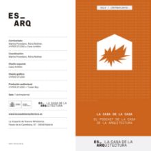 Portada de La casa de la casa. El Podcast de La Casa de la Arquitectura [Folleto díptico]