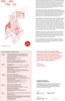 Portada de Me__dio Pla__zo. XVI Bienal Española de Arquitectura y Urbanismo [Folleto díptico]