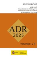 Portada de Acuerdo sobre transporte internacional de mercancías peligrosas por carretera. ADR 2025