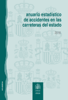 Portada de Anuario estadístico de accidentes en las carreteras del estado, 2016.