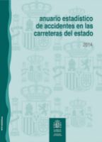 Portada de Anuario estadístico de accidentes en las carreteras del estado, 2014.