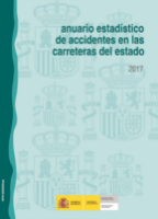 Portada de Anuario estadístico de accidentes en las carreteras del estado, 2017.