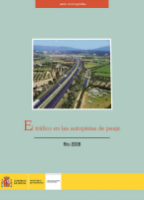 Portada de El tráfico en las autopistas de peaje, 2008