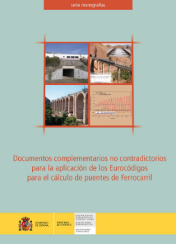 Portada de Documentos complementarios no contradictorios para la aplicación de los Eurocódigos para el cálculo de puentes de Ferrocarril.