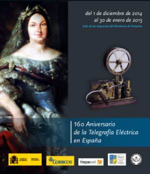 Portada de 160 Aniversario de la Telegrafía Eléctrica en España.