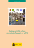 Portada de Catálogo oficial de señales de circulación ferroviaria en la RFIG