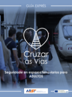 Portada de Seguridade en espazos ferroviarios para ADULTOS.Cruzar as Vías
