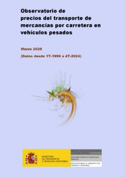 Portada de Observatorio de precios del transporte de mercancías por carretera en vehículos pesados. Marzo 2025