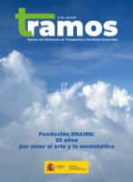 Portada de Tramos. Revista del Ministerio de Transportes y Movilidad Sostenible, n.º 757, abril 2025 -Fundación ENAIRE: 30 años por amor al arte y la aeronáutica -