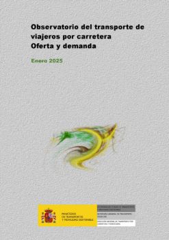 Portada de Observatorio del transporte de viajeros por carretera. Oferta y demanda, enero 2025