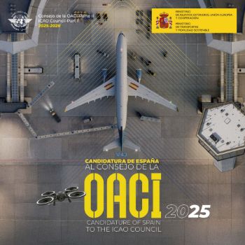 Portada de Candidatura de España al Consejo de la OACI 2025 / Candidature of Spain to the ICAO Council 2025