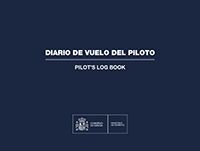 Portada de Diario de Vuelo del Piloto. Pilot´s Log Book. IMPRESO
