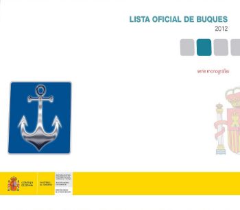 Portada de Lista oficial de Buques 2012.