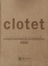 Portada de Lluís Clotet. Premio Nacional de Arquitectura 2010.