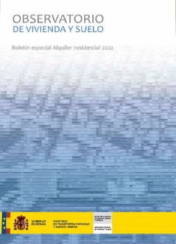 Portada de Observatorio de Vivienda y Suelo. Boletín especial  alquiler residencial 2022