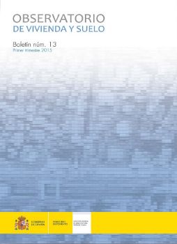 Portada de Observatorio de Vivienda y Suelo. Boletín Núm 13. Primer trimestre 2015.