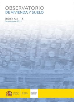Portada de Observatorio de Vivienda y Suelo. Boletín Núm 15. Tercer trimestre 2015.