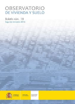Portada de Observatorio de Vivienda y Suelo. Boletín Núm 18. Segundo trimestre 2016.