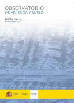Portada de Observatorio de Vivienda y Suelo. Boletín Núm 21. Primer trimestre 2017.