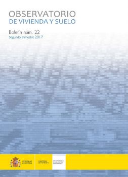 Portada de Observatorio de Vivienda y Suelo. Boletín Núm 22. Segundo trimestre 2017.