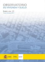 Portada de Observatorio de Vivienda y Suelo. Boletín Núm 23. Tercer trimestre 2017.