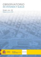 Portada de Observatorio de Vivienda y Suelo. Boletín Núm 33. Primer trimestre 2020