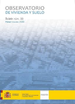 Portada de Observatorio de Vivienda y Suelo. Boletín Núm 33. Primer trimestre 2020