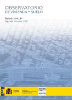 Portada de Observatorio de Vivienda y Suelo. Boletín Núm 34. Segundo trimestre 2020