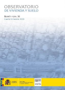 Portada de Observatorio de Vivienda y Suelo. Boletín Núm 36. Cuarto trimestre 2020