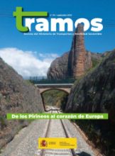 Portada de Tramos. Revista del Ministerio de Transportes y Movilidad Sostenible, n.º 761, septiembre 2025  _ De los Pirineos al corazón de Europa -