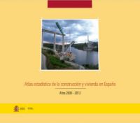 Portada de Atlas estadístico de la construcción y vivienda en España. Años 2009-2013