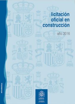 Portada de Licitación oficial en construcción, año 2016.