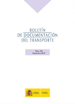 Portada de Boletín de Documentación del Transporte nº 326, noviembre 2015
