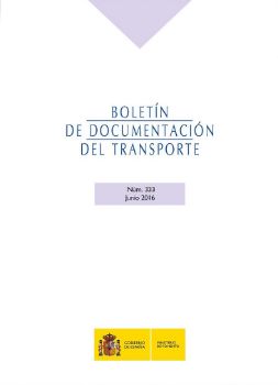 Portada de Boletín de Documentación del Transporte nº 333, junio 2016.