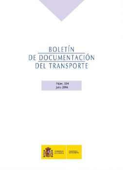 Portada de Boletín de Documentación del Transporte nº 334, julio 2016.