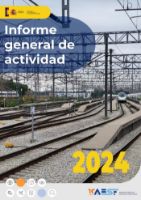 Portada de Informe general de actividad 2024 Agencia Estatal de Seguridad Ferroviaria [AESF]