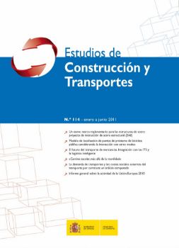 Portada de Estudios de Construcción y Transportes. Nº 114, enero a junio 2011