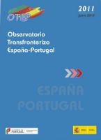 Portada de Observatorio transfronterizo España - Portugal 2011. Evolución 2007-2011. (Díptico)