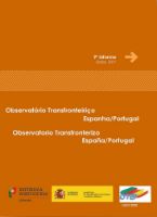 Portada de Observatorio transfronterizo España/Portugal. Informe nº 9. Datos 2017 Observatorio Transfronteiriço Espanha/Portugal.