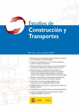 Portada de Revista Estudios de Construcción y Transportes. Nº 111, julio a diciembre 2009