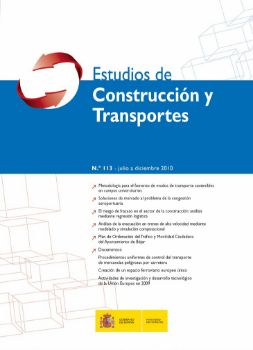 Portada de Revista Estudios de Construcción y Transportes. Nº 113, julio a diciembre 2010