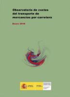 Portada de Observatorio de Costes del transporte de mercancías por carretera. Enero 2018.
