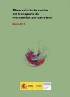 Portada de Observatorio de Costes del transporte de mercancías por carretera. Enero 2019.