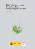 Portada de Observatorio de Costes del transporte de mercancías por carretera. Julio 2015