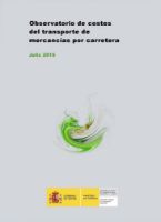 Portada de Observatorio de Costes del transporte de mercancías por carretera. Julio 2016.