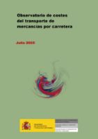 Portada de Observatorio de costes del transporte de mercancías por carretera. Julio 2025